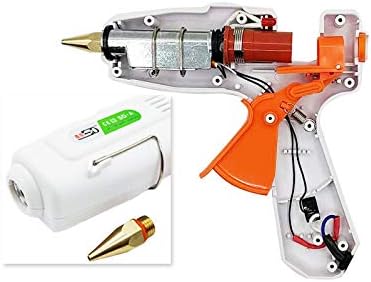 Термоклеевой Пистолет занаятите sticks Kit 60 W/100 W с Торба за пренасяне и 20 бр бели Лепилни Пръчки, за занаяти, изкуства