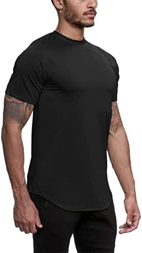 Мъжка Тениска За тренировка на мускулите Dry Fit, Впитывающая Влагата, С Къс ръкав, Окото Спортна Тениска с Кръгло деколте
