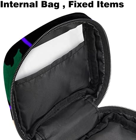 Чанта за съхранение на Хигиенни Кърпички ORYUEKAN, Преносими Многократна употреба Менструални Тампони джоб, Чанта за Съхранение на Тампони за Жени и Момичета, Мультяш?