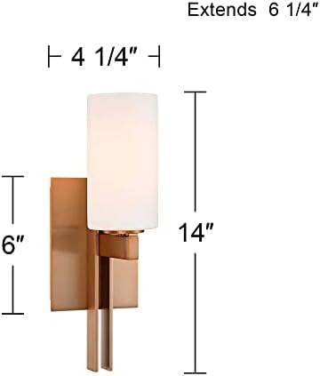 Модерен Стенен Лампа Possini Euro Design Ludlow, Комплект от 2 Стената от Полиран Месинг със Златен Тел,