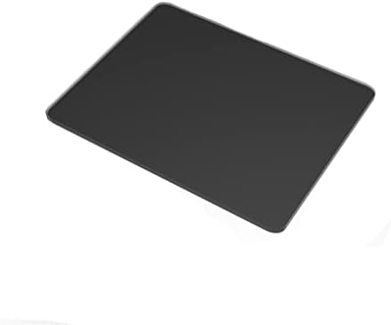 Стъклена подложка за мишка CNAHIWO, Твърд Геймърска Подложка за мишка с висока резолюция 9,05 x 7,08-Черен