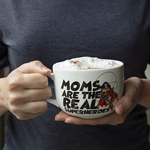 Кафеена чаша-лате SCS Direct Mothers Day Wonder Woman, 15 мл - Мама - Истински Супергерои - Подарък за Деня на майката, за майка