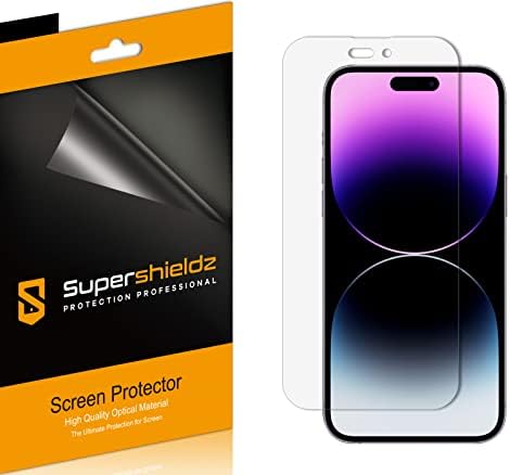 (6 опаковки) Supershieldz Разработена за iPhone 14 Pro Max (6,7 инча) Защитно фолио за екрана, прозрачен филм с висока