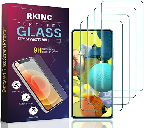 Защитно фолио RKINC [4 опаковки] за Xiaomi Poco M4 Pro 5G, Защитен слой от закалено стъкло, 0,33 мм [Доживотна гаранция]