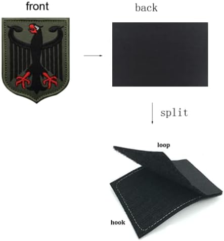 Германия Флаг На Германския Орел Тактически Боен Дух Военна Бродирана Нашивка