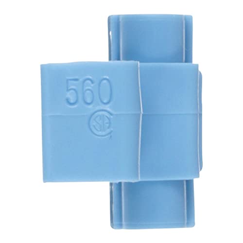 Scotch Super 33+ Electrical IDC 560-НЕОПРАВЕНО, Double tap, Огнезащитни, Светло синьо, 18-16 AWG (Твърда / блокирани), 14 AWG (блокирани), (опаковка от 500 броя)