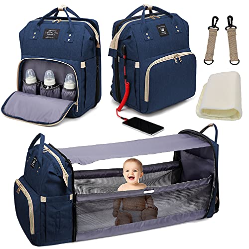 Раница-чанта за памперси, Многофункционален, с Голям Капацитет, Детска Седалка за пътуване, Детска Чанта с Преносим Пеленальным Мат, Чанта за майките, Водоустойчив,