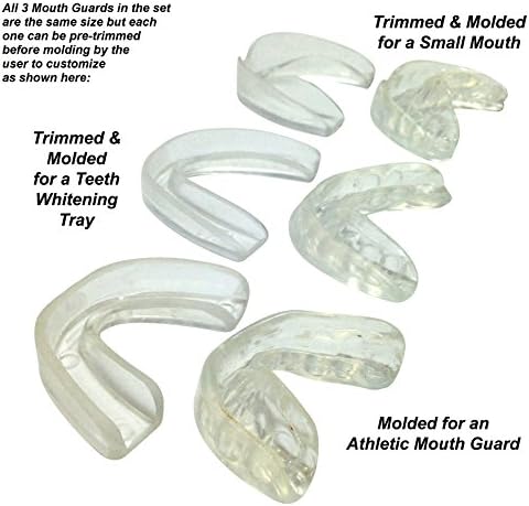 Професионална капповая защита за шлифоване на зъбите - 6 адаптивни зъбни визии - 2 размера, направено в САЩ, не съдържа
