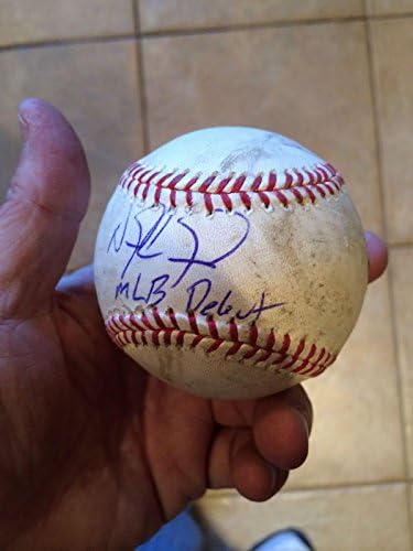 Ник Кастелланос В Дебютной играта Използва Mlb Бейзбол, С Подпис и Надпис-Холограма на mlb В играта, MLB, Използвани Бейзболни