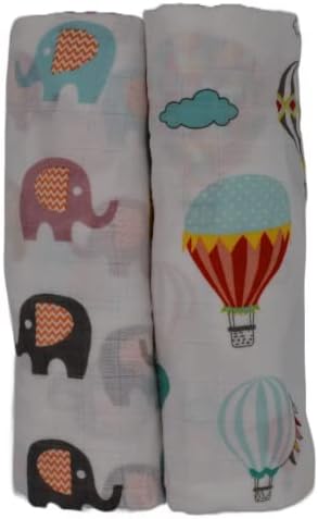 Муслиновое Пеленальное одеяло JAXMAN Collection за малки момичета и момчета, 70% Бамбук/30% Памук, Детско Пеленальное