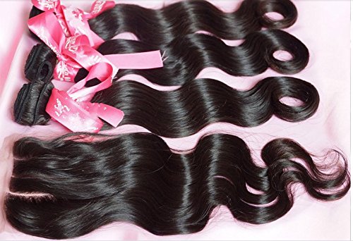 DaJun Hair 7A Китайски Вирджински Човешка Коса Remy Лейси Закопчалка С Туфи От 3 Части Обемна Вълна Натурален Цвят,
