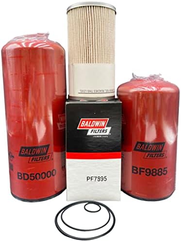 Комплект филтри за техническо обслужване на P&F, За смяна на Cummins BD50000 - BF9885 - PF7895 (LF14000NN - FF5776