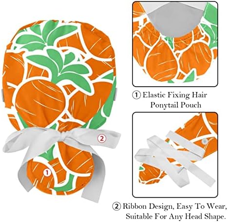 2 елемента Работни Шапки с Бутоните за дълга Коса, Търкане-Шапки за Главата за Жените Paddleboard Sunset