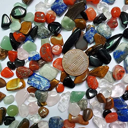 SeeuFun Непреработена Разнообразни от кварцов кристал 6 мм-10 мм, Натрошени Кости, Лечебен Камък, Домашен Декоративен