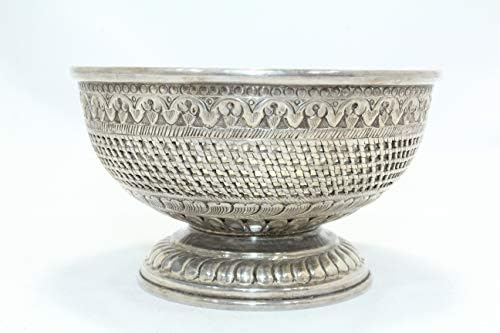 Купа на Ръчно изработени Rajasthan скъпоценни Камъни От Сребро 925 Проба С Традиционни Ръчно Гравиран Jhali Филигран Работа