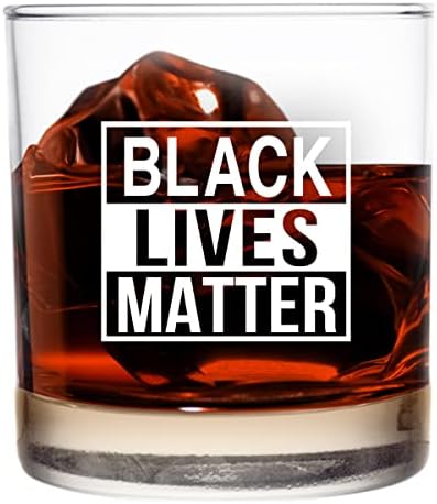 Чаша за уиски Black Lives Matter 11 грама - BLM Равенство между Разнообразието на Социалната справедливост Граждански