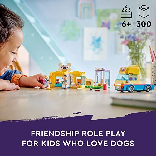 Ван за спасяване на кучета на LEGO Friends 41741, набор от Игри за малки Кученца, Играчки за домашни Любимци за момичета