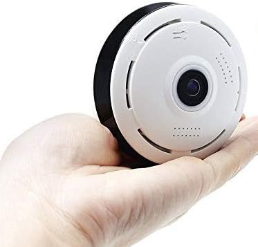 BlueHills Бяла Компактна Камера за сигурност за тавана или стените HD 1080P с Детектор за движение Нощно виждане и двустранно