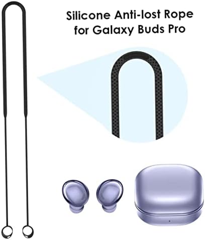 Каишка за безжични слушалки Domccy, Съвместим с Samsung Galaxy Рецептори Pro, Анти-Изгубен Каишка, Кабели За Безжични слушалки, Кабели за слушалки, Анти-Изгубен каишка, Черен