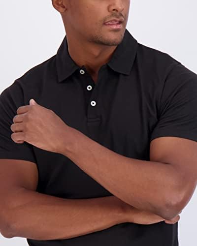 3 Опаковка: Мъжки Трикотажная в памучна риза Поло с къс ръкав - Дышащее Поло Performance Polo (налично при модели Big
