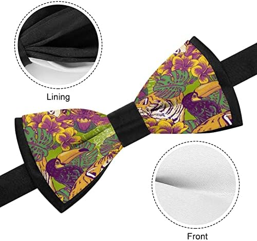 WEEDKEYCAT Арт Творчески Цвете Природа Животни Забавен Вратовръзка Предварително Обвързани Официално Вратовръзки-Пеперуда