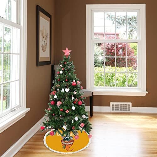 Baegutly Коледно Дърво Пола Яка База Подложка на Кутията Джудже Тиква Есен Портокал на Ден на Благодарността за Коледното