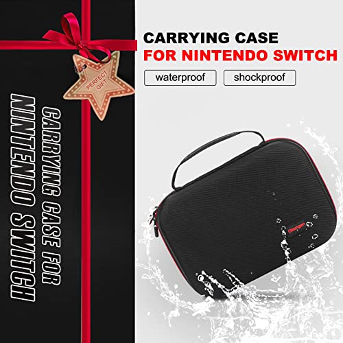 Калъф Glamgen за носене на Nintendo Switch/OLED, Голяма Защитна Чанта в твърда обвивка с 16 видео Игри, Касети за конзолата