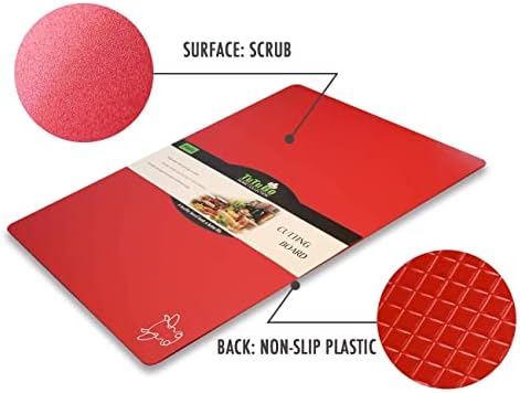 Пластмасови дъски за Рязане Fotouzy за кухня, Гъвкави Подложки за рязане с пиктограми продукти, които Не съдържат