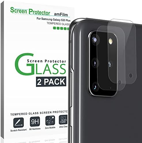 Защитно стъкло за задната камера amFilm за Samsung Galaxy S20 Plus, Защитно стъкло на задната камера (2 опаковки)