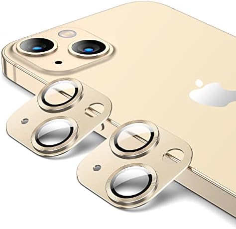 [2] Защитно фолио за обектива на камерата Auleegei, съвместима с iPhone 14 6,1 инча и iPhone 14Plus 6,7 инча [Закалено стъкло премиум-клас 9H] [Защита от надраскване] [Защита на камерата ?
