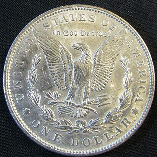 Сребърен долар Морган 1897 г. на Стойност 1 долар В необращенном формата на
