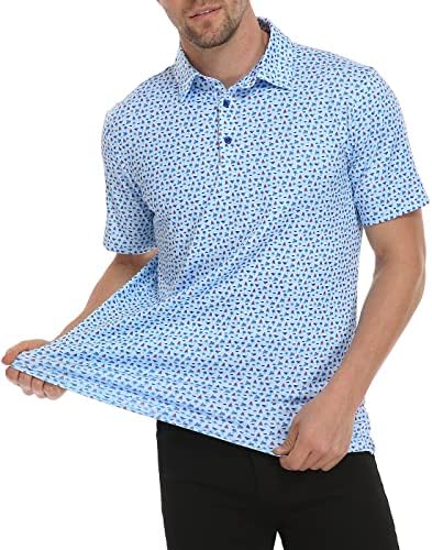 Мъжки ризи за голф LRD UPF 50, Абсорбиращи Влагата, Поло Риза с Къс ръкав