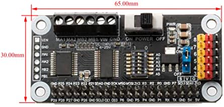 Мотор XICOOLEE и покриване серво за Raspberry Pi Zero/Zero W/Zero WH/2B/3Б/3Б +/4B, с два чипа PCA9685 +