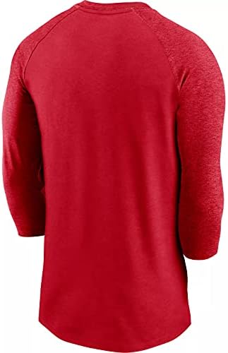 Мъжка тениска Nike St. Louis Кардиналите Nation Червен Цвят С ръкав Три четвърти от Raglan