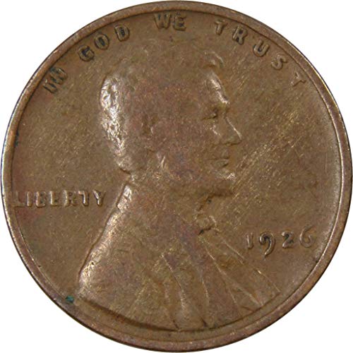 1926 Линкълн Пшеничен Цент AG ЗА Добро Бронзовата Пени 1c Монета са подбрани