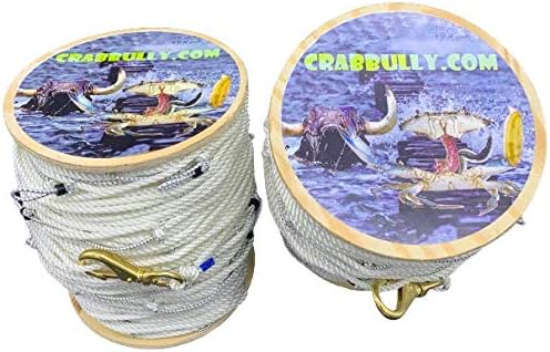 Crab Гепи 2-600 '1/4 На 3 Нишки от Скрученного найлон средно меки 1/8 Snood Trotline и чанта за стръв В Пакет