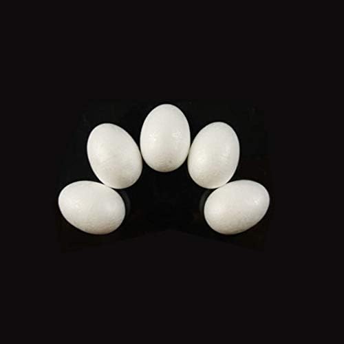 VALICLUD Черен Декор 10 Броя 7 см, Бели Орнаменти във формата на Яйце САМ Занаятите Вечерни Украса Коледен Декор