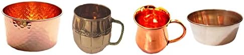 Декоративна купа от мед, ръчно изработени ПАРИДЖАТ, ковани купа за хаммама от чист метал и медни чаши Москва муле ръчно изработени