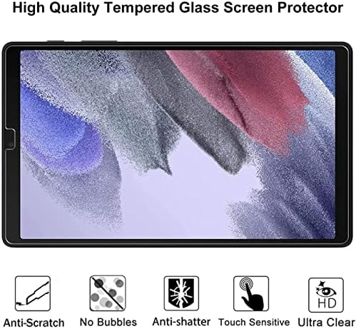 [2] Защитно фолио DWaybox, съвместима с Samsung Galaxy Tab A7 Lite 8,7 инча 2021, Защитен слой от закалено стъкло