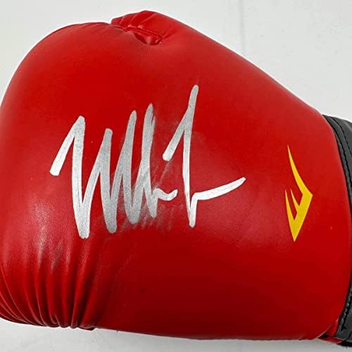 С автограф / с Подпис на Майк Тайсън Несъвършена Червена, светът бокс Ръкавица Евърласт С Голограммой Спортист COA