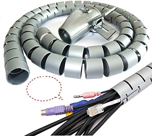Кабелен органайзер Anncus, държач за кабели, Спирална тръба, кабел за организиране на въвеждане на кабели, организаторите