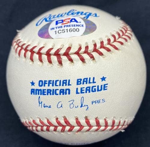 Педро Мартинес 45 Тройната Корона на 1999 Статистика Бейзбол PSA / Свидетел на ДНК - Бейзболни топки с автографи