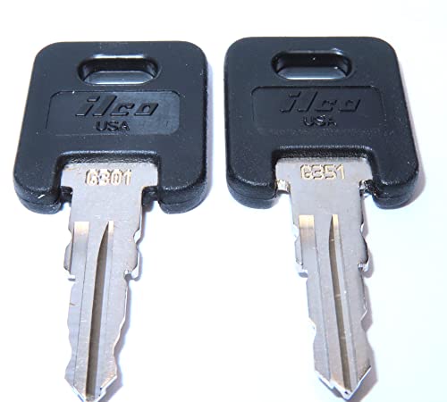 Ключовете за теглича за кемпери Global Link RVs 2 горните ключ ILCO Черен цвят, изрязани по номер на ключ / замък от G301