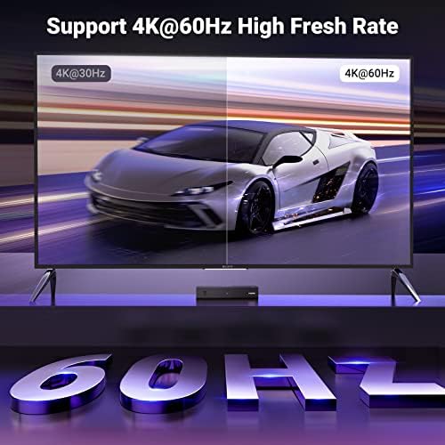 UGREEN HDMI Switch 3 в 1 От 4K @ 30 Hz Комплект с HDMI Switch 4K @ 60 Hz Поддръжка на 3D, HDR Dolby Atmos