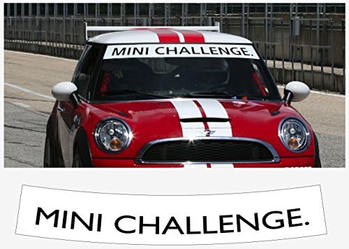 Стикер на предното стъкло на MINI Challenge в слънчевата лента (бяла Или черна)