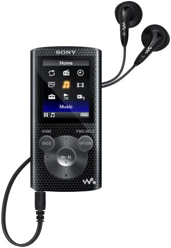 Видео плейър на Sony NWZE385 Walkman MP3 обем 16 GB (черен)