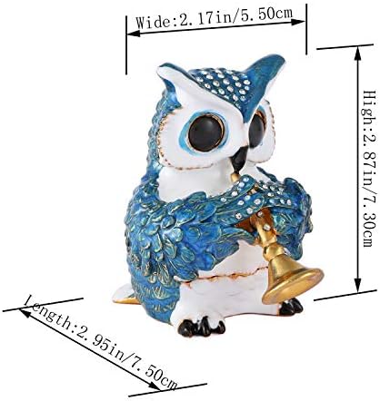 Кутия за бижута, Дрънкулки серия QIFU Owl с ръчно Изрисувани на Панти, Уникален Подарък за Дома, най-Доброто