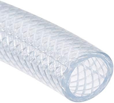 uxcell PVC Тръба 1/2 X 13,1 Метра Прозрачна Плетени Гъвкави Сверхпрочная Шланговая Тръба