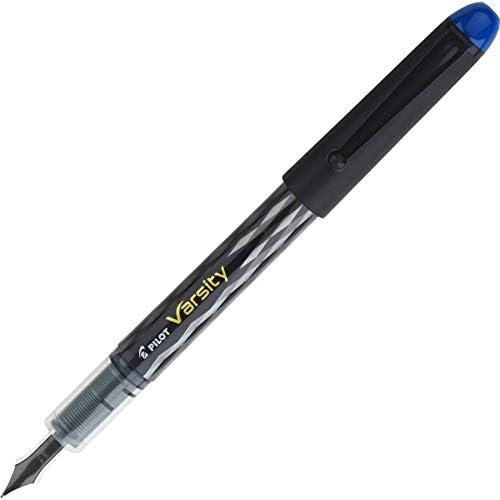 Писалка за еднократна употреба Pilot Университет - Вида на върха на писалката Meduim - Синьо мастило - Сребристо-Черен