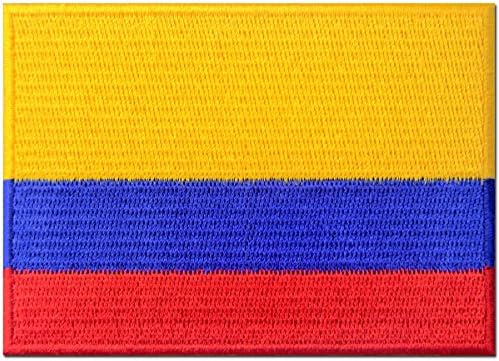 Нашивка с бродерия на Знамето на Колумбия на Колумбийското Желязо На Пришитом Националния Герб